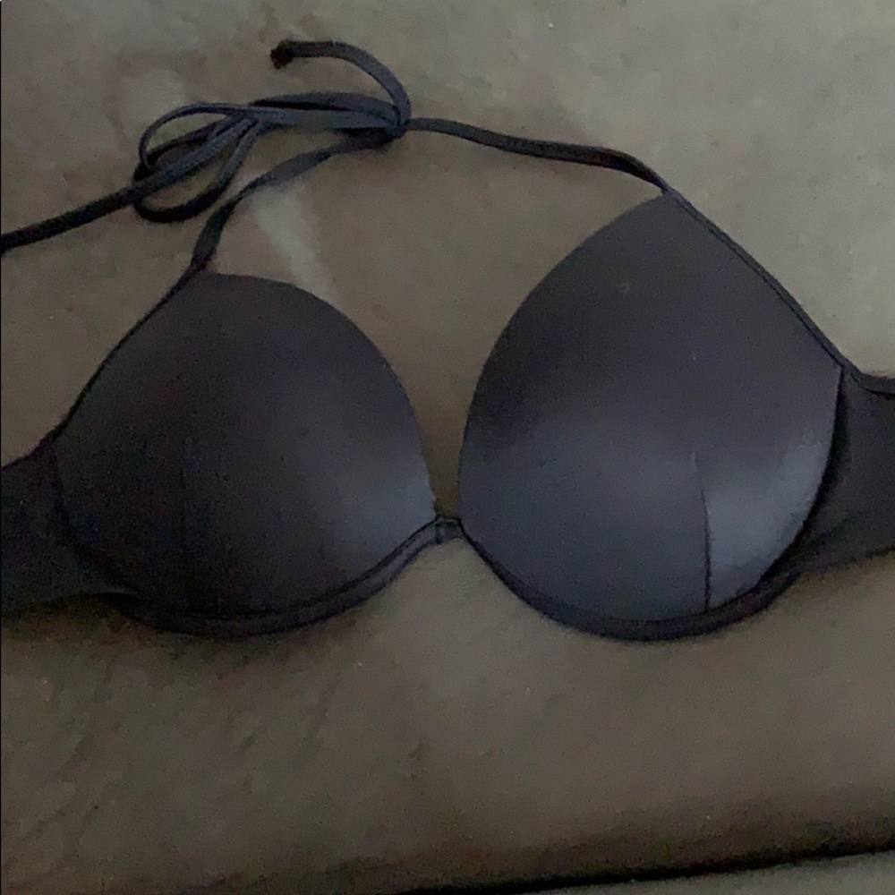 Black Victoria secret halter push up bikini top